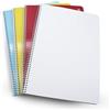 DOJA Barcelona | Quaderno Fogli Bianchi A4 | 4 Pezzi | Copertina Morbida | 80 Pagine | Quaderno Appunti A4 | Quadernoni Colorati Casuali con Fogli Bianchi per Studenti, Quaderni Disegno Scuola