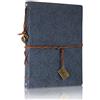 ThxMadam A5 Taccuino,Copertina in Pelle Vintage Notebook A5 Quaderno Pagine a Fogli Mobili Diario di Viaggio Agenda Blocchi Appunti Blocco Note a5 Journal con 200 pagine Kraft e 1 tasca con cerniera in PVC