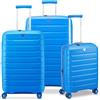 RONCATO B-FLYING Set 3 valigie trolley Grande Medio e Cabina Espandibili 4 Ruote, Rigidi con Chiusura TSA - Sky Blue