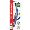 STABILO Penna Roller Ergonomica EASYoriginal Pastel per Mancini in Azzurro Nuvola - Cartuccia Blu inclusa