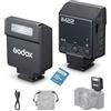 GODOX iM22 Mini Camera Flash Tempo di Riciclo 3s iFlash con 5 Livelli Potenza, On-Camera Flash Speedlite per Sony Canon Nikon Fuji Olympus Fotocamere