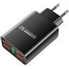 Janurium Blocco caricabatterie USB con porte multiple - Adattatore di ricarica leggero a 5 porte | Caricabatterie USB Caricatore multiporta Caricatore da muro, stazione di ricarica per dispositivi multipli