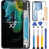 ARSSLY LCD Schermo per Huawei Honor X7 CMA-LX2 CMA-LX1 CMA-LX3 6,74 Display Digitazer per Honor X7 Touch Screen Assembly con Strumenti(Nero con Cornice)