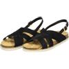 Fitters Footwear That Fits Fitters - Sandali da donna Marlis, alla moda, taglie forti, comodi, grandi, da donna, taglie forti, Marlis 42 43 44 45 46, Nero , 45 EU