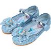 YOSICIL Bambina Ballerine Scarpe Eleganti Frozen Principessa Sandali brillantini Mary Jane Scarpa Principessa per Cerimonia Festa Halloween,blu,27