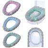 BTHEONE Copri sedili per WC, lavabile, lavabile, anello di plastica integrato, in tessuto di fibra per la maggior parte dei servizi igienici da donna, mamma, anziani