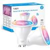 Tapo L630 Lampadina WiFi Intelligente LED Smart GU10 2-Pack, RGBW Multicolore, 16 Milioni di Colori, Amazon Alexa, 350 Lumen, 3.7W, Risparmio Energetico, Confezione da 2 Pezzi