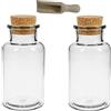 Viva Haushaltswaren - 2 barattoli portaspezie, Vetro, Trasparente, 300 ml