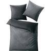 Kleine Wolke 6255901952 punto Set copripiumino singolo, cotone, antracite, 200 x 135 x 0.2 cm