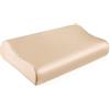 THXSILK 19 Momme Federa in 100% seta di gelso per cuscino Contour Memory Foam, federa per cuscino cervicale, confezione da 1 (champagne, 50,8 x 30,5 x 9,9 cm/6,9 cm)