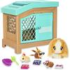 Little Live Pets Giochi Preziosi Live Pets, Mommy To Be Playset, Peluche Interattivo Porcellino D'India con 3 Cuccioli e Accessori, Oltre 20 Suoni e Interazioni, Giocattoli Bambina 4 Anni +