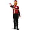 Rubie's Rubies AVENGERS Ufficiale - Costume da bambino con top classico Iron Man stampato + maschera in plastica, taglia unica 5-8 anni, supereroe Marvel
