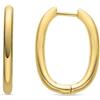LUXENTER Orecchini Madya finitura oro giallo 18k, Mediano, Metallo, Nessuna pietra preziosa