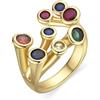 LUXENTER Anello laccato nero finitura oro 18k - Yter, Metallo, Nessuna pietra preziosa