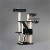 RHRQuality Tiragraffi per gatti grandi, stabile, XXL, Kilimandjaro Crown grigio scuro, per gatti pesanti, altezza 50 kg