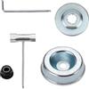 VIDSTW 5 Pezzi Accessori per Decespugliatore, Kit Adattatore Tosaerba, Kit di Fissaggio Decespugliatore, Lama Dado Fissaggio Kit di Ricambio in Metallo, per Sostituzione Tagliaerba Trimmer