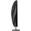 OKPOW copertura ombrellone a braccio, 210D Copertura per ombrellone da Giardino Impermeabile, Anti-UV Resistente allo Strappo Antivento Coperture per Ombrelloni con Cerniera(280*30*81*45cm), Nero