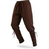 CoolChange Pantaloni medievali per LARP, costume da cavaliere o pirata | con lacci sotto la caviglia | Blu scuro | Taglie: S - XL, Blu, XL
