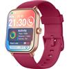 aeac Smartwatch Donna, 1,8" Orologio Smartwatch Chiamate Risposta Vivavoce, Alexa Integrato Cardiofrequenzimetro SpO2 Sonno, Contapassi Orologio Fitness Notifiche 110 modalità Sport per Android/iOS