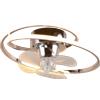Trio lighting Italia S.r.l. Plafoniera Umea Led Ventilatore Spirale 2700k - 6500k Trio Lighting cromato