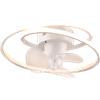 Trio lighting Italia S.r.l. Plafoniera Umea Led Ventilatore Spirale 2700k - 6500k Trio Lighting Bianco