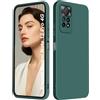 ISOI - Cover per Xiaomi Redmi Note 12 Pro 4G/Redmi Note 11 Pro 4G/5G/Redmi Note 11E Pro, Custodia Morbida in Silicone Liquido, Protezione Completa Antiurto Ultra Sottile per il Corpo - Verde Notte