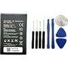 Audiosystem Batteria Compatibile Per Huawei Ascend Y600 Pila Hb505076rbc Ioni Litio Da 2150mah, Incluso Il Kit Attrezzi Per Montaggio Batteria