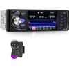 Hodozzy Autoradio 1 Din con Bluetooth Vivavoce, Hodozzy Stereo Auto Bluetooth 1 DIN con 4,1 Pollici IPS con Schermo FM Radio Auto Lettore MP5 MP3 1 DIN Supporta iOS e Android USB/TF/AUX in/Luce a 7 Colori
