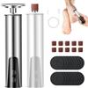 Leiortufa Pedicure Elettrico, Calli Piedi Rimozione Lima Elettrica, Set ricaricabile di eliminatore elettrico di calli con lime intercambiabili, 6 velocità per talloni screpolati, calli, pelle morta (Argento)