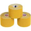 ALPIDEX Nastro Kinesiologico Tanti Colori 1/3/ 6/12 Rotoli 5 m x 5,0 cm E-Book Esempi Applicazione Tape Kinesiologico Muscolare Cerotto, Colore:giallo, Quantità:3 rotolo