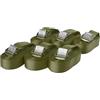 Sandax 6 cinghie di fissaggio resistenti fino a 250 kg; larghezza 25 mm, 1 pezzo da 3 m, 4 m, 5 m e 6 m in nero, blu, rosso, giallo fluo, verde oliva, Verde