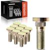 Frankberg 10x Bulloni per ruota Vite ruota posteriore Compatibile con FX G20 i30 100 NX Cube Juke Almera Primera Qashqai +2 I X-Trail 1990-2025