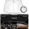 SHAOHAO Compatibile con Mercedes Classe C W206 C205 W205 2021 2022 2023 2024 Parasole in tessuto rivestito in argento parasole pieghevole con protezione UV e dal calore Mercedes W206