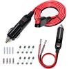 GTIWUNG Spina per Accendisigari per Auto e Anderson Connettore 1.2M 14AWG, + 12V Auto Accendisigari Cavo, Maschio Presa Accendisigari Adattatore per Auto, SUVs