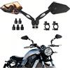 YUJYGAO M8 M10 Specchietti Retrovisori Moto Omologati, 7/8 22 mm Specchietto Pieghevole Moto Compatibile per MT09 MT07 Cafe racer Touring Street Bike Cruiser ATV Scooter