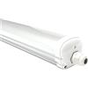 HOFTRONIC - 1x Plafoniera LED Impermeabile per soffitto IP65 150 cm - 48 W 5760 Lumen - 6400 K luce Bianca Fredda - Collegabili - IK07 - Lampada per Garage Cucina Officina Ufficio Bagno Magazzino