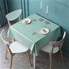 FANSU Tovaglia Plastificata PVC Cerata, Tovaglie Impermeabile Antimacchia Lavabile Facile da Pulire Copritavolo Proteggi Tavolo per Soggiorno Cucina Giardino (Plaid Verde Frutta,100x100cm)