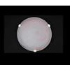 Generico Plafoniera classica in vetro 1 luce Duna Rosa D.30 cm lampada da parete in vetro per bagno camera soggiorno cucina scala corridoio