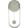 Karlsson Orologio da parete Karlsson Charm 'Pendulum' - Verde Giungla (KA5822DG)