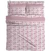 MAXIME MAISON - Completo Lenzuola Matrimoniali Cotone Stampate, Set Lenzuola Letto Matrimoniale con Federe, Lenzuolo in Cotone Anallergico, Biancheria da Letto Made in Italy (Dream Cipria)
