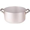 Pentole Agnelli ALMA10445 Casseruola Alta con Maniglie, Alluminio, Argento, 45 cm