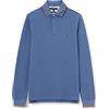 Tommy Hilfiger Maglietta Polo Maniche Lunghe Uomo 1985 RWB Tipped Slim Polo Basic, Blu (Faded Indigo), S