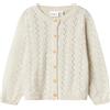 NAME IT NMFBANNI LS Knit Card Noos Maglione Cardigan, Peyote Melange, 80 Bambina