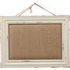 Sintosin Shabby Chic Bacheca in Sughero 40 x 30 cm, Bacheca da Parete Con Cornice In Legno Bianco, Lavagna Sughero per la casa, Decorazione Dell'ufficio