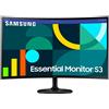SAMSUNG Monitor Samsung Essential S36GD S27D364GAU 27" Nero Full HD VA Curvo 100Hz