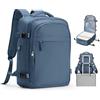 livbote Zaino da Viaggio 40x30x20 Vueling Zaini Impermeabile Aereo Ryanair 40x20x30 Wizzair Zaino per Bagaglio sotto sedile - Blu Zaffiro