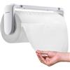 simpletome Porta Asciugamani Di Carta Sottopensile O Montaggio A Parete Funzionamento Con Una Mano Braccio Di Tensione Porta Rotolo Da Cucina (Bianco, per rotolo da 18-23 cm/7-9 pollici)