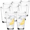 Youngever 6 Confezioni 650ML Tumbler Acqua in Plastica, Bicchiere Acqua, Bicchieri di Plastica Riutilizzabili, Bicchieri Infrangibili