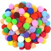 TOAOB THE ONE AND ONLY BABY TOAOB 300 Pezzi Pom Pom Colorati 2.5cm Decorativi Popom Grandi Pon Pon Feste per Lavoretti Crafts Decorazioni Bigiotteria Cucito Fai da Te Portachiavi