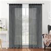 MRTREES tenda grigia tende per binario trasparente tende salotto moderne 2 pezzi soggiorno eleganti 140 x 225 cm, Tre metodi di utilizzo
